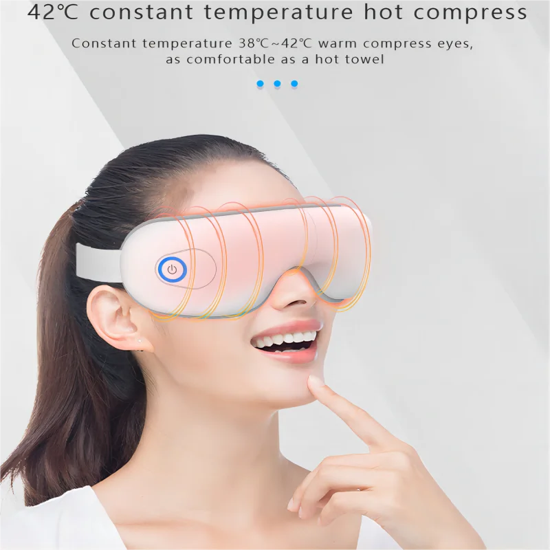 Folding Eye Massager Eye Mask with Heat and Bluetooth Music Airbag