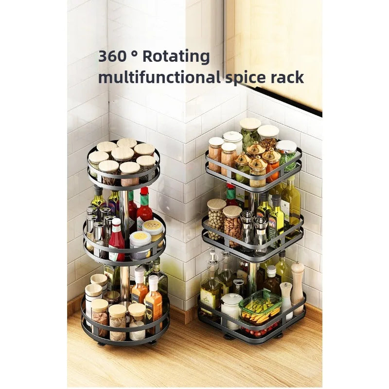 Kitchen Countertop Multi-Functional Condiment storage rack
