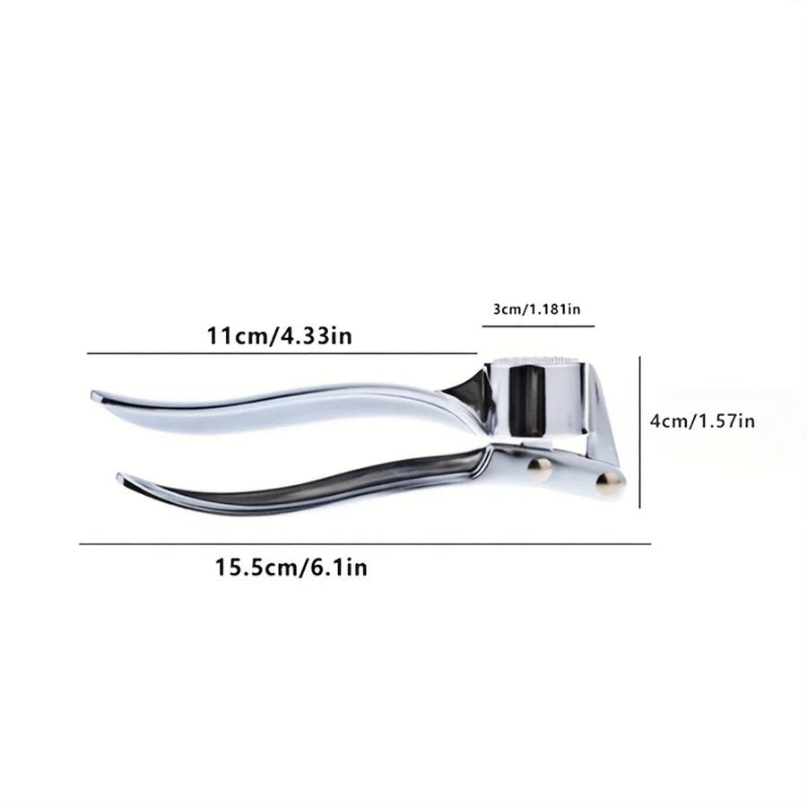 Commercial Heavy Duty Garlic Press & Multi-Tool. 18cm, Aluminum, Restaurant Durable - Lovies Kitchenwares