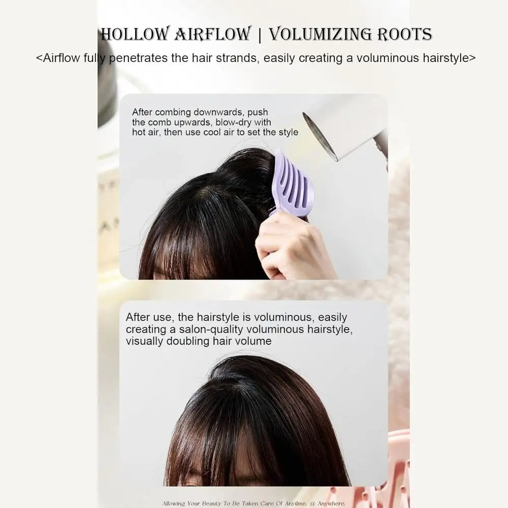 New Foldable Scalp Massaging Self-cleaning Portable Hair Brush
