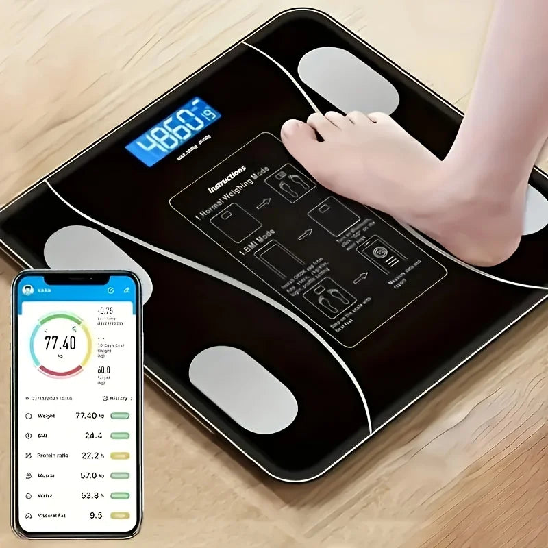 Intelligent Digital Body Scale With Backlit LED Screen Display Weighing Up To 400