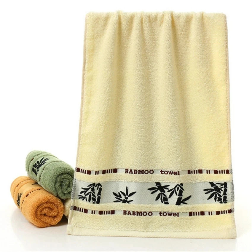Set of 6 Bamboo Fiber Thick Absorbent Bath Towels