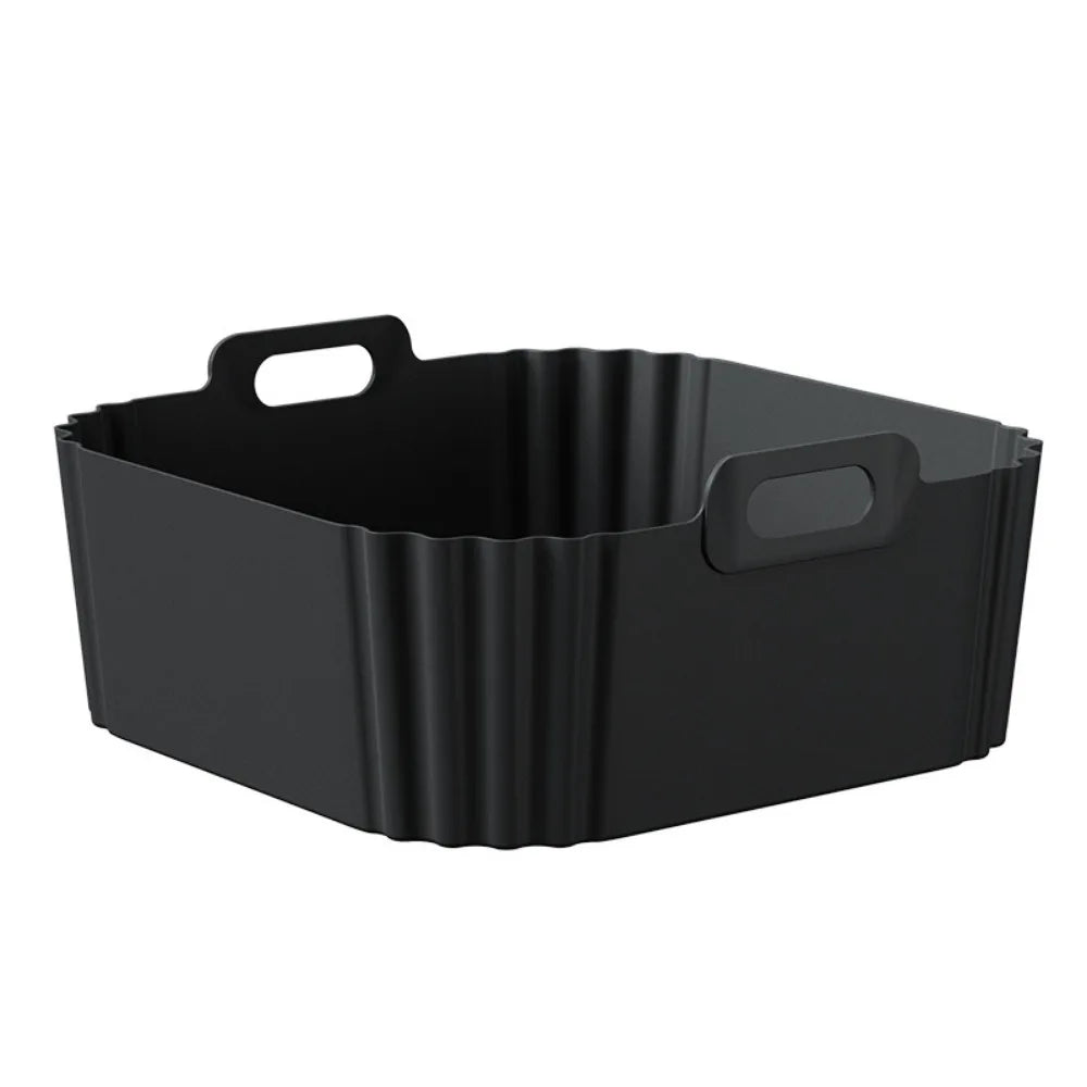 22.5cm Silicone Air Fryer Liners Reusable Non-Stick Basket 5-8QT Air Fryer Accessories