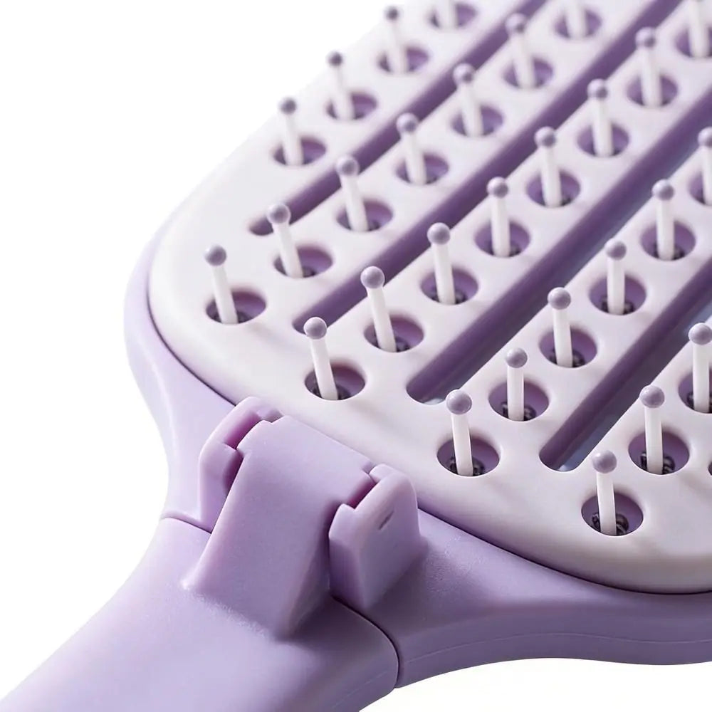 New Foldable Scalp Massaging Self-cleaning Portable Hair Brush