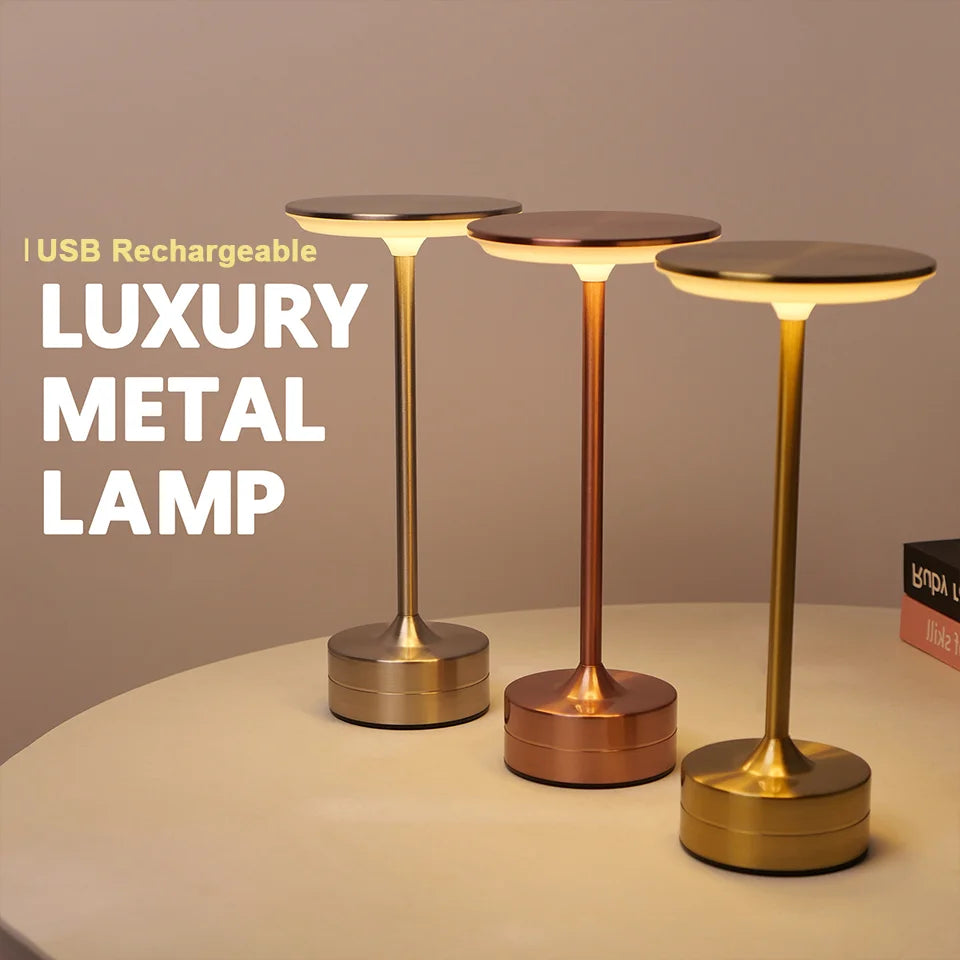 LED Touch Sensor Table Lamp & Night Light & USB Rechargeable