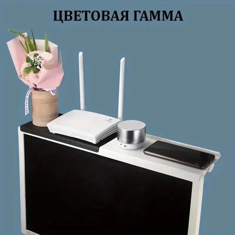 1PC Computer and TV Screen Storage Rack Wireless Router Set-top Box Rack