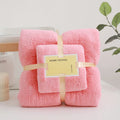 2PC Bath Towels Set Super Soft Highly Absorbent Quick-drying Coral Velvet Bath Towel For Adults