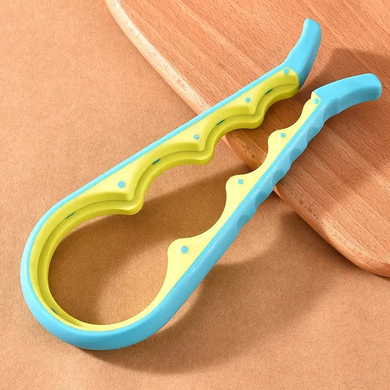 Multifunctional 4-in-1 Kitchen Tool Jar Gripper with Lid and Bottle Opener