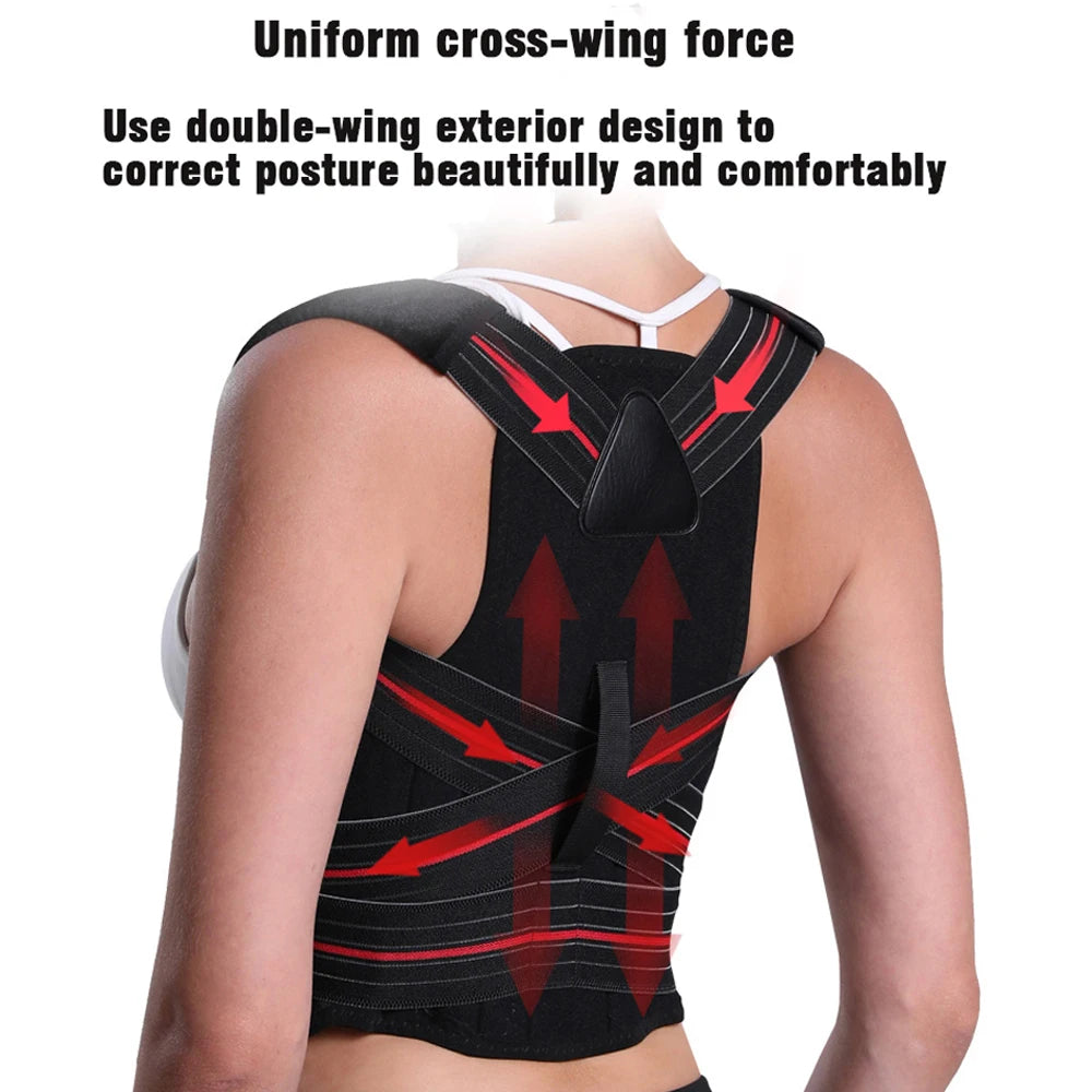 Adjustable Posture Corrector For Back & Shoulder Support Brace