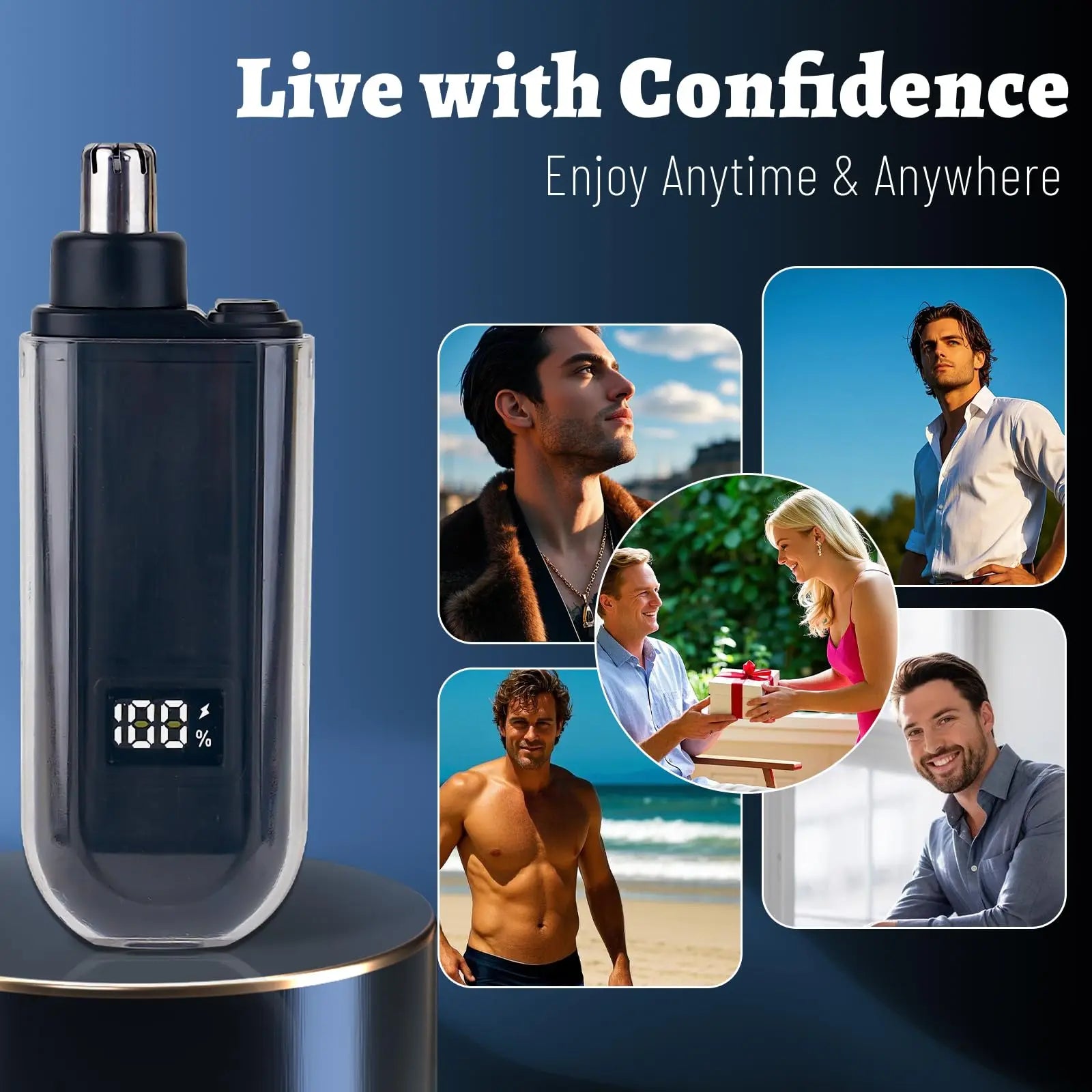 USB Charging Portable Electric Nose and Ear Hair Trimmer With Quick Charging