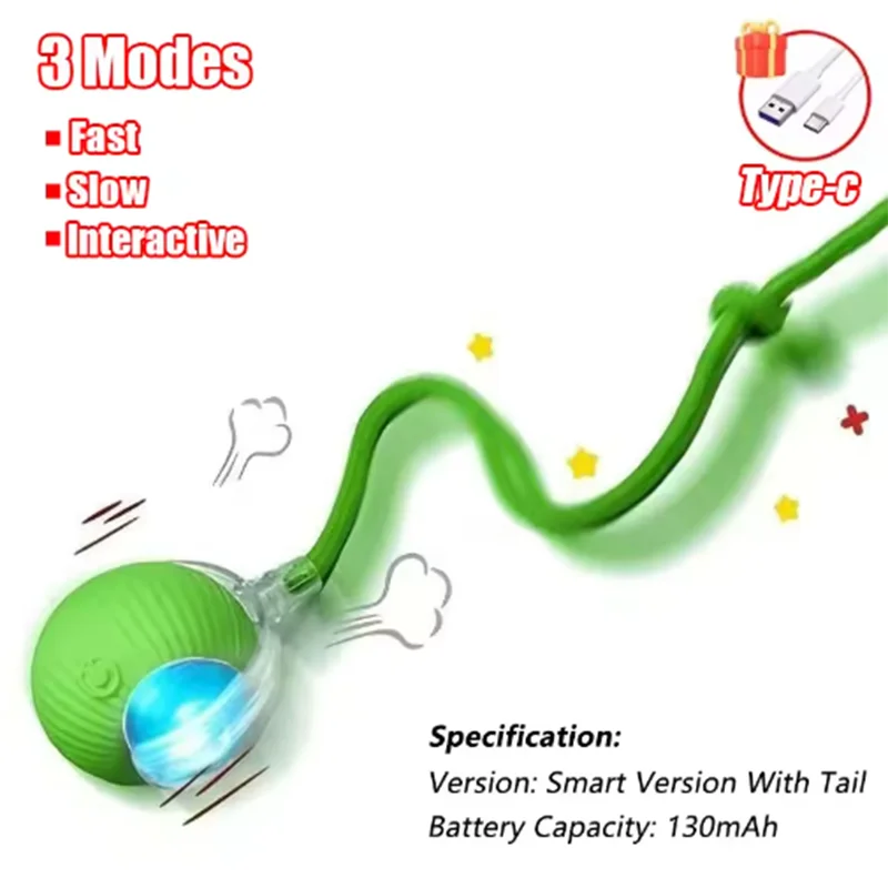 Intelligent interactive cat ball long-lasting and durable easy to clean intelligent obstacle avoidance