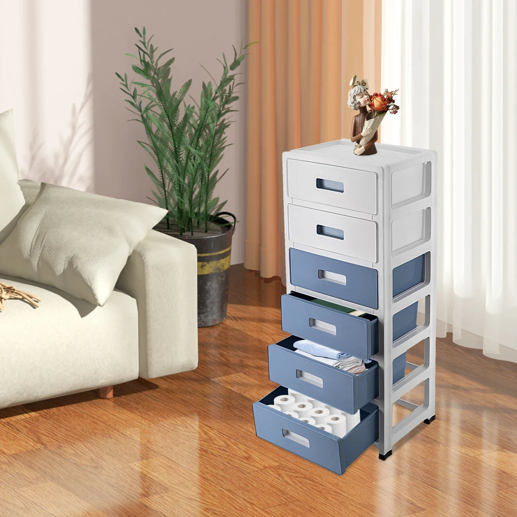 6-Tier Drawer Desktop Organizer Cabinet Space-Saver