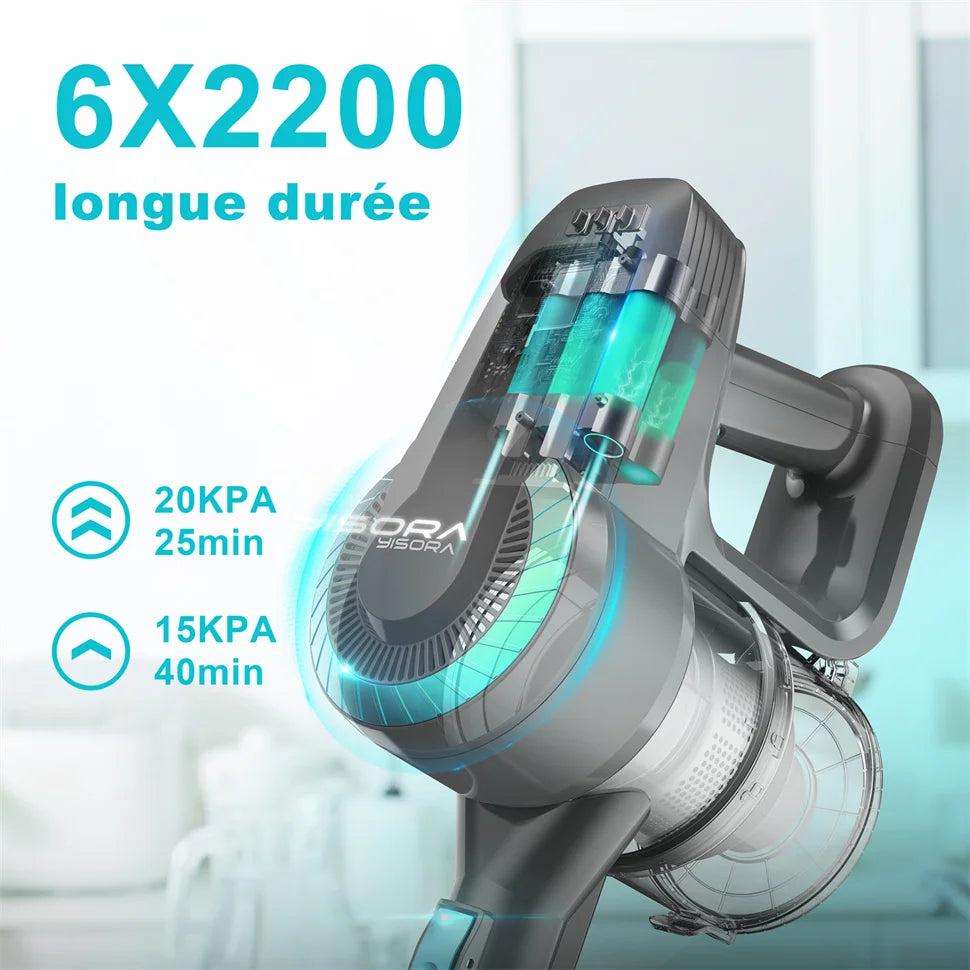 Cordless Upright Vacuum Cleaner, Ultra Lightweight Stick Vacuum for Carpet, Hard Floor, Car, Pet Hair