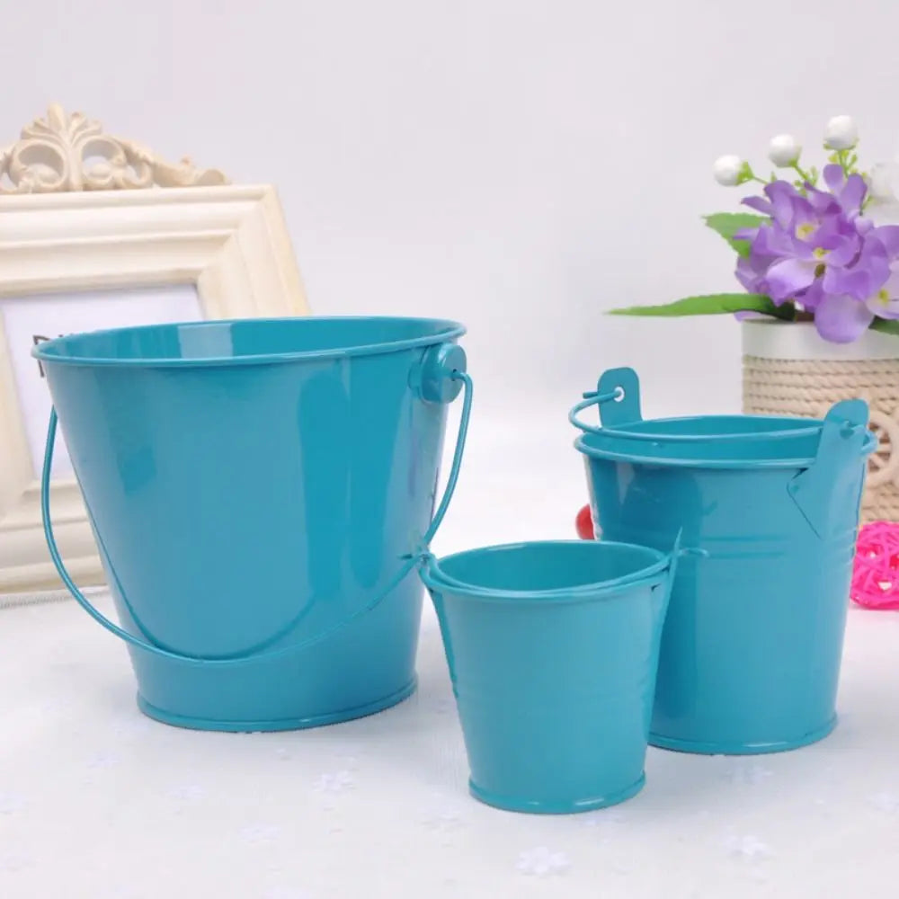 Wrought Decorative Iron Flower Pot With Hook for Also Hanging