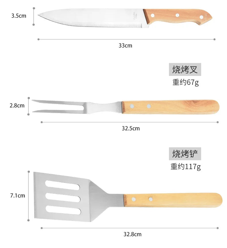 BBQ Grilling Utensil Accessories Tool Kit