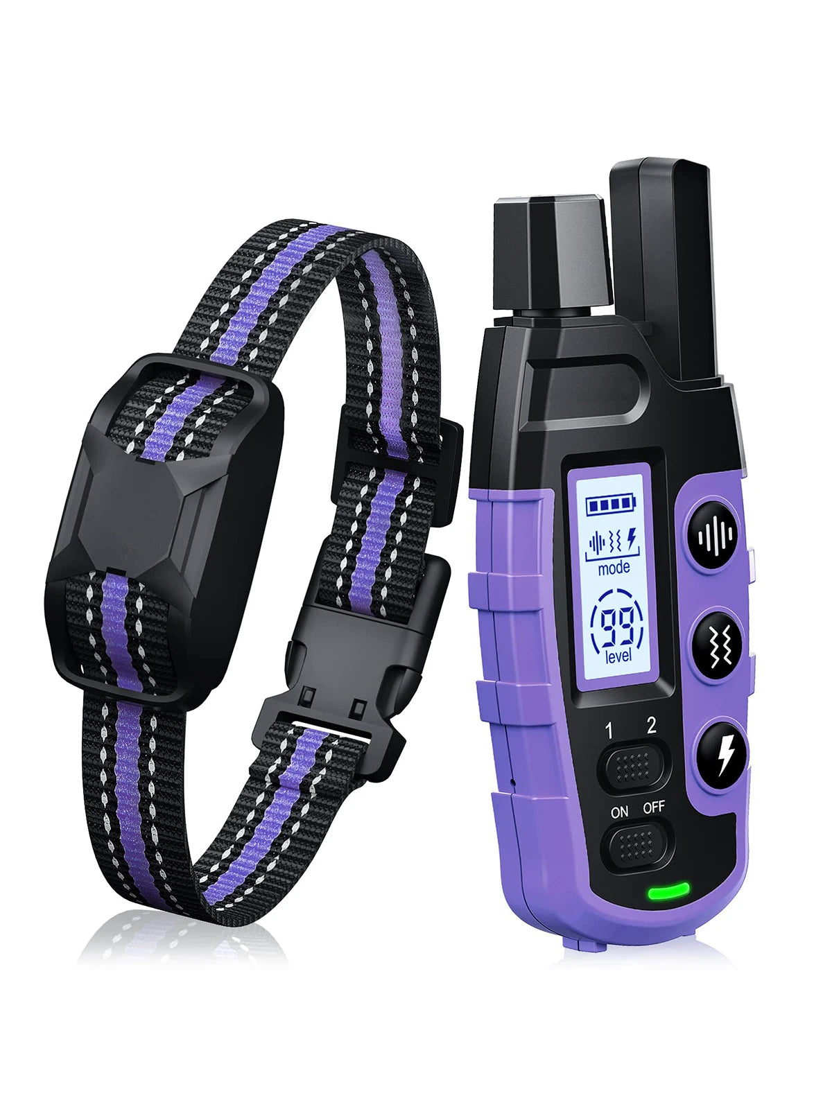 3300Ft Electric Remote Control Dog Training Collar Waterproof Pet Behavior For 5-120lbs Puppy With Shock Vibration