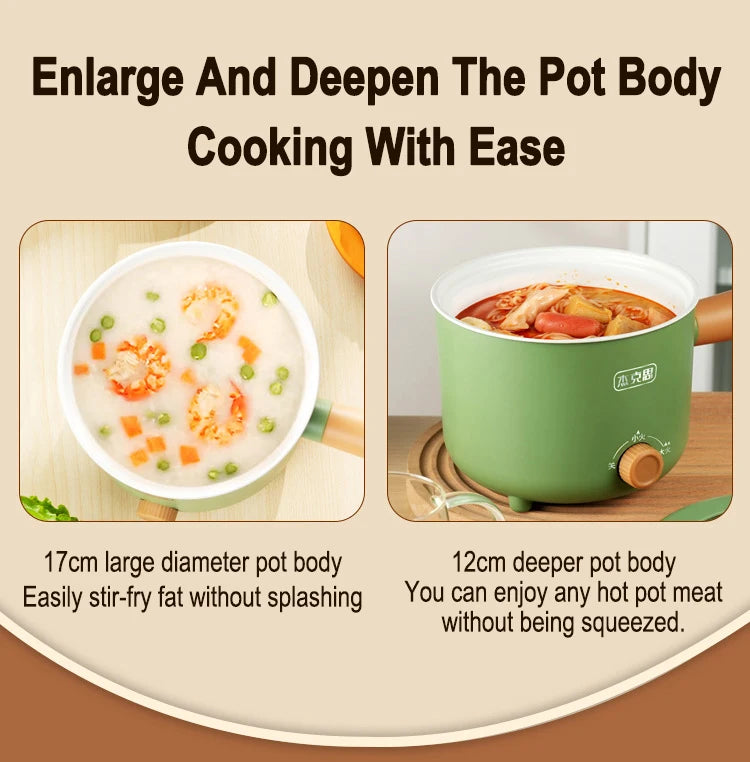 Electric Double Layer Hot Pot Cooker. Soup Heater Multifunctional Cooker