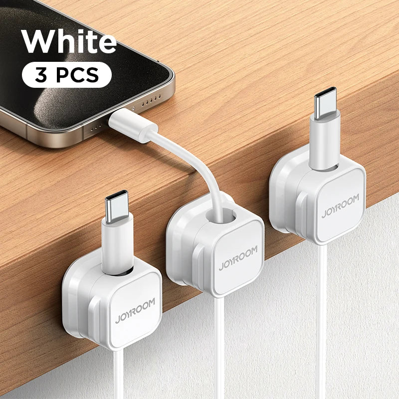 Smooth Adjustable Magnetic Cable Clips for Cord Holder and Wire Cable Keeper Organizer