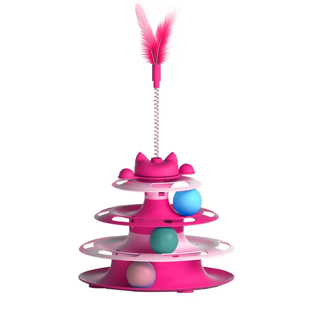Pet Toys, Funny Stick, Playful Ball Supply, Turntable Ready