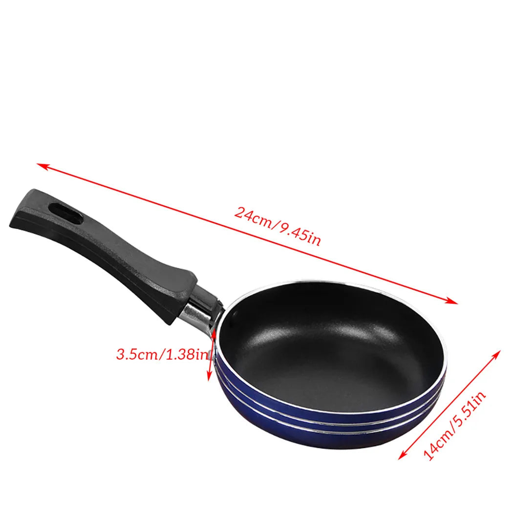12cm/16cm/18cm Mini Frying and Sauce Pan Steel Non-Stick Kitchen Cookware