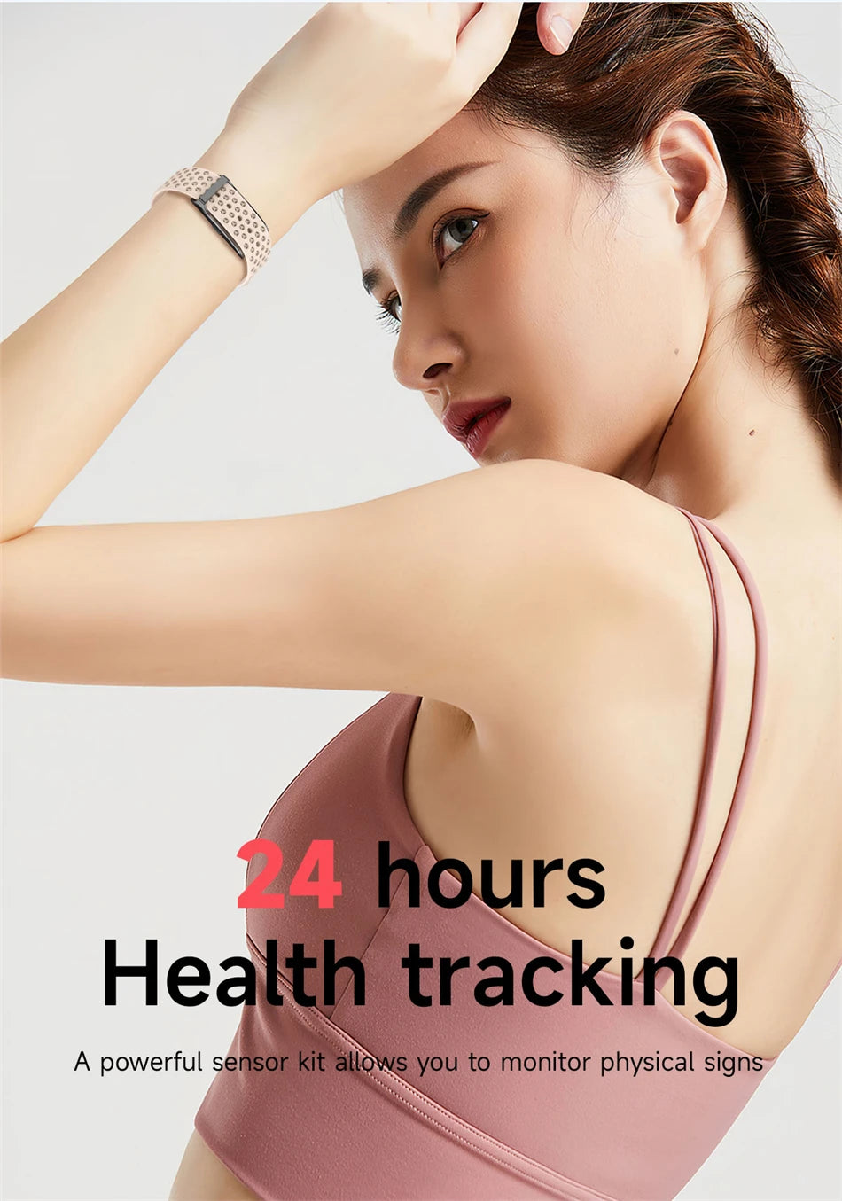 Sport Fitness Tracker Smart Bracelet Heart Rate Blood Pressure Monitor & Smartwatch Band
