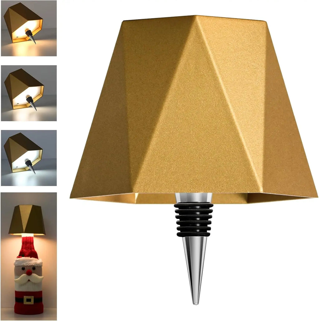 Wireless Bottle Table Touch Control Lamp With 3 Colors & Dimming Night Lamp