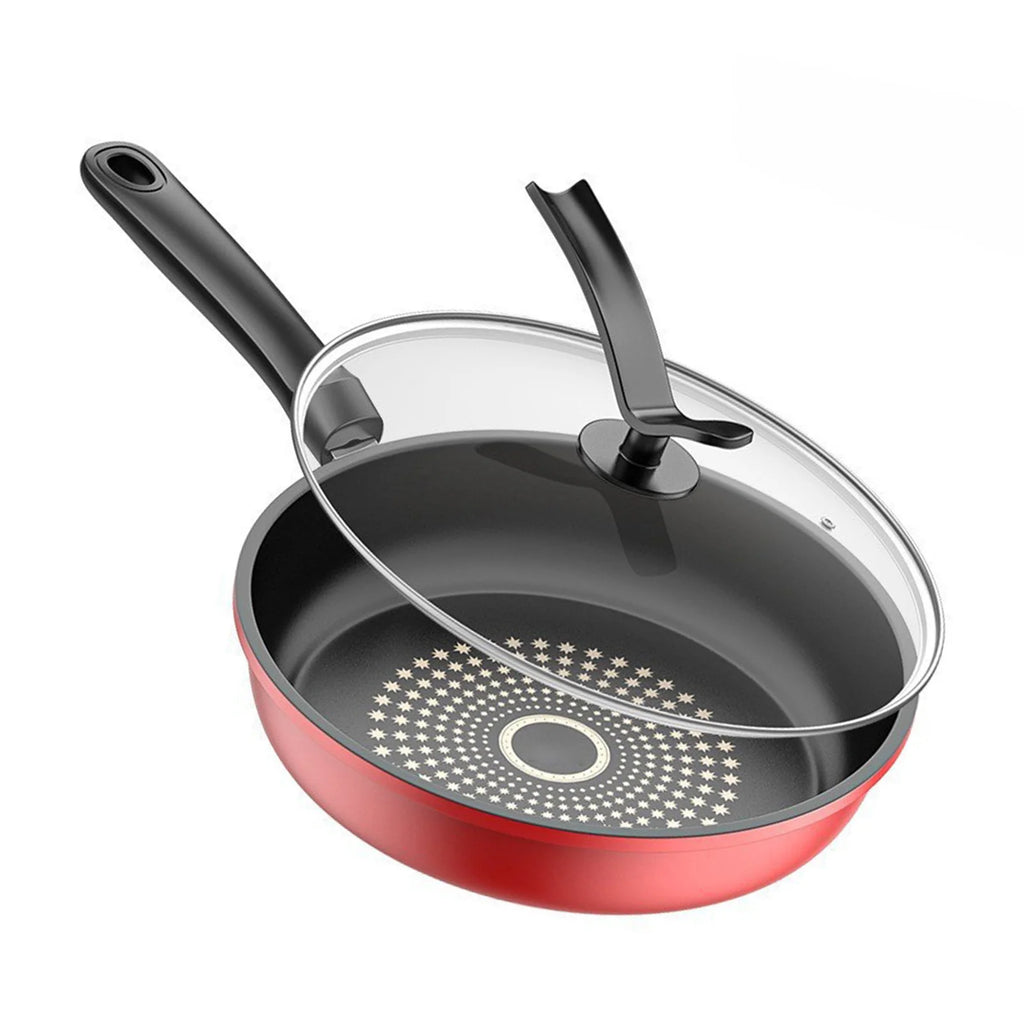 Nonstick Frying Pan Cast Iron Skillet Dishwasher Safe Compatible with Induction Gas Stovetop for Multiple Cooking
