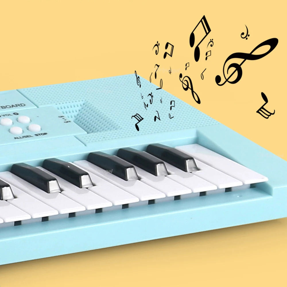 37 Keys Kids Musical Electronic Piano Organ Keyboard with Microphone And an Educational Toy