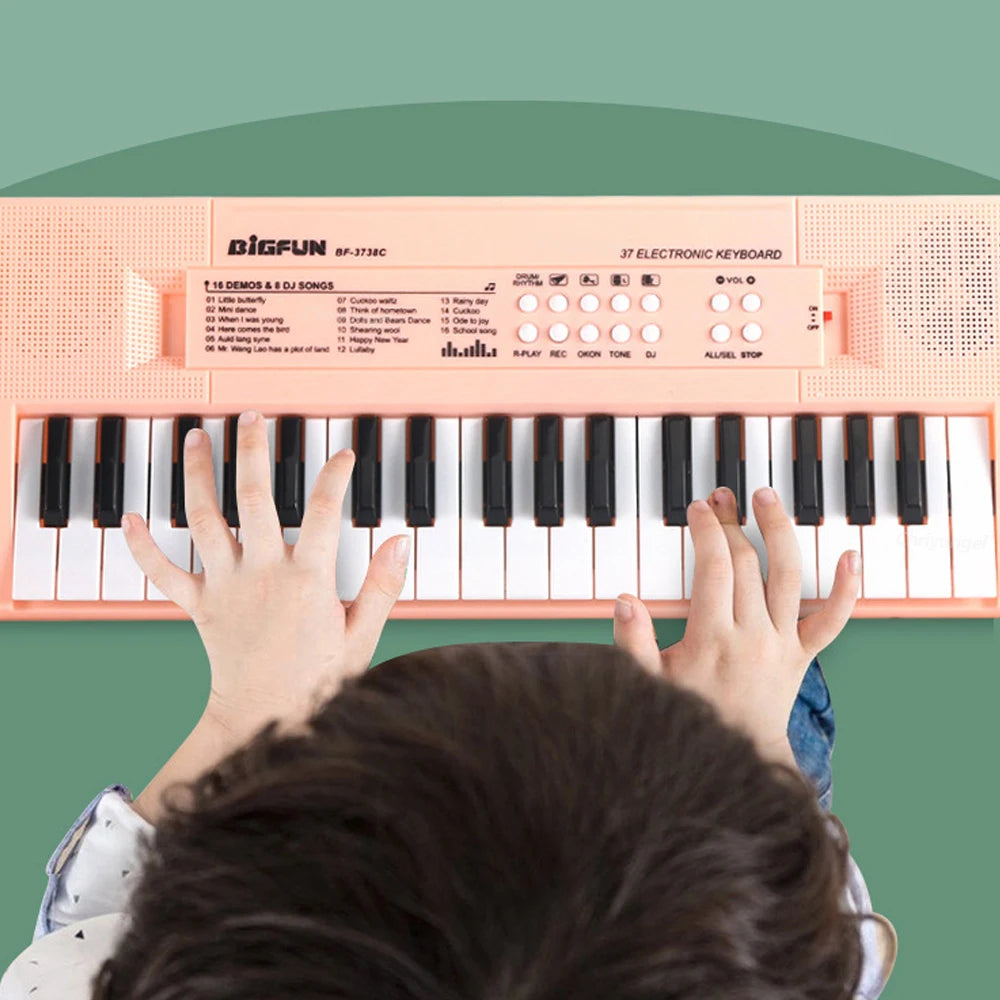 37 Keys Kids Musical Electronic Piano Organ Keyboard with Microphone And an Educational Toy