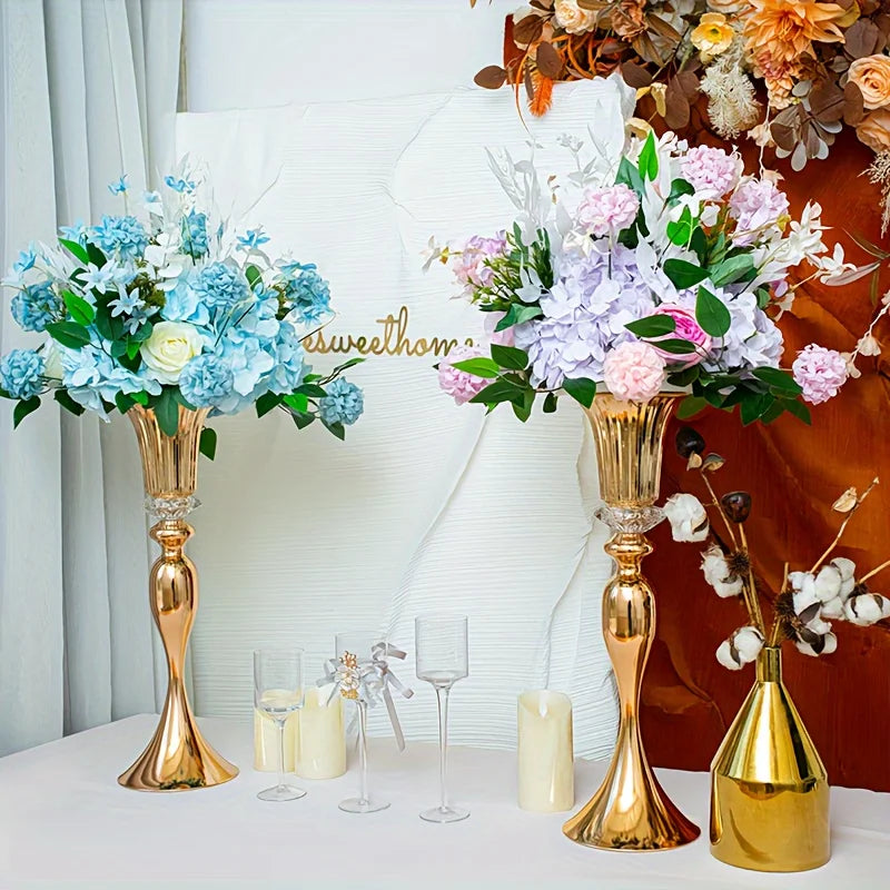 Set of 2 or 10-22Inch Flower Stands Tall Metal Multi-Purpose Centerpiece Decorative Vases
