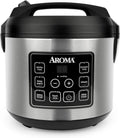 20-Cup Digital Rice Cooker with Slow Cooker & Steam Functions, Black Exterior