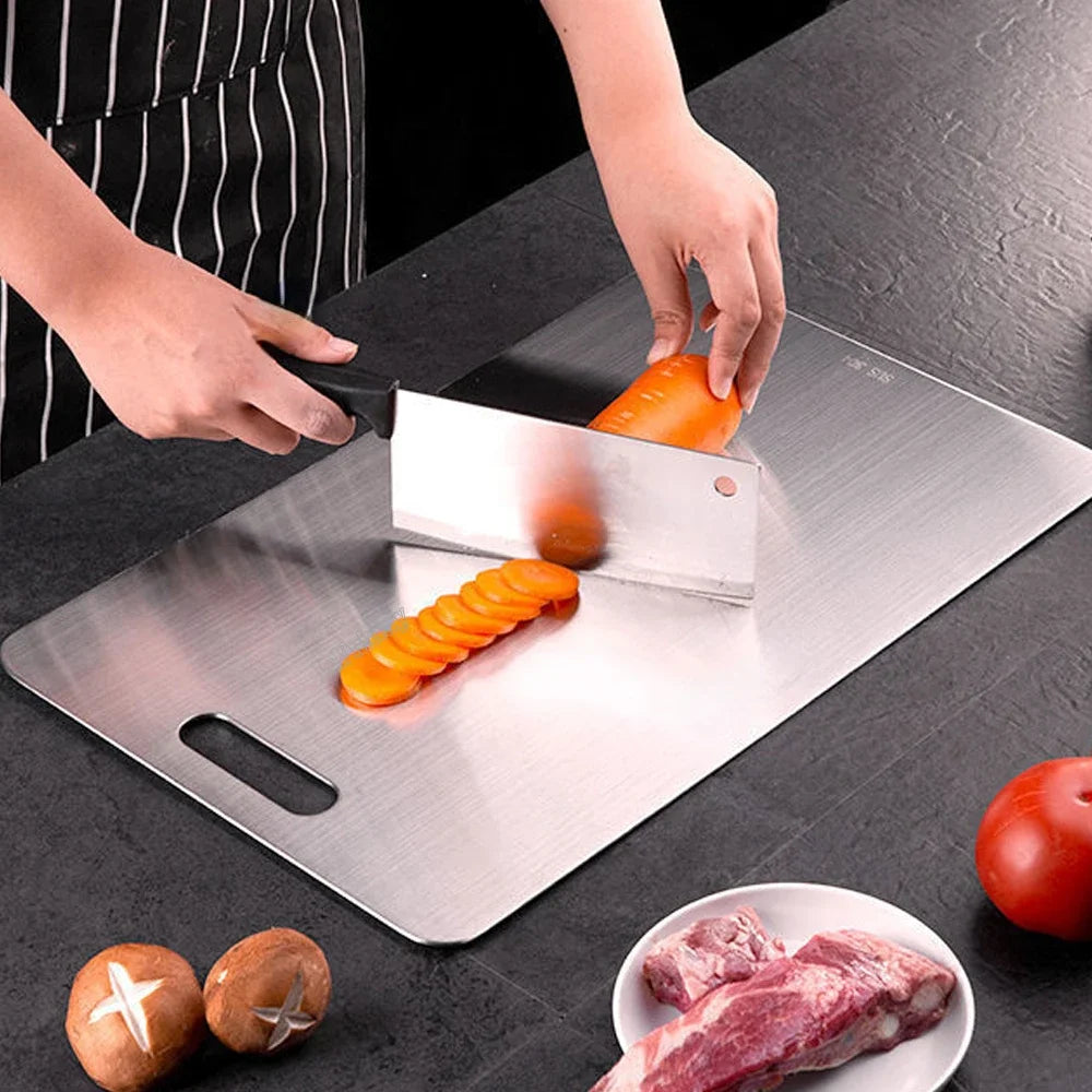 Double Sided Stainless Steel Panel Cutting Chopping and Kneading Board