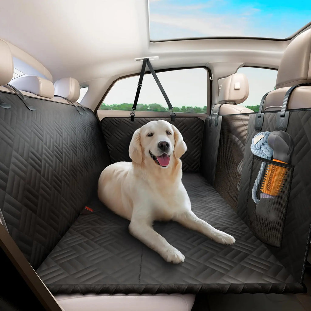 Anti-Scratch Washable Hard Bottom Seat Extender & Dog Seat Cover For Cars & Suv's
