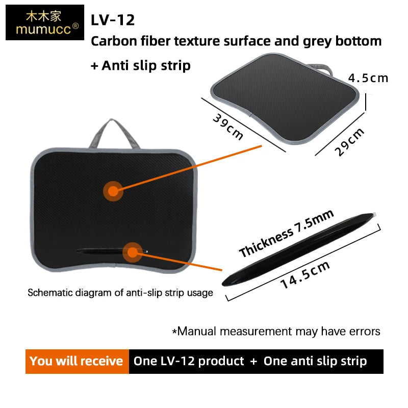 Multifunctional Laptop Desk With Foam Particle Filled Cushion & Hard Mouse Pad