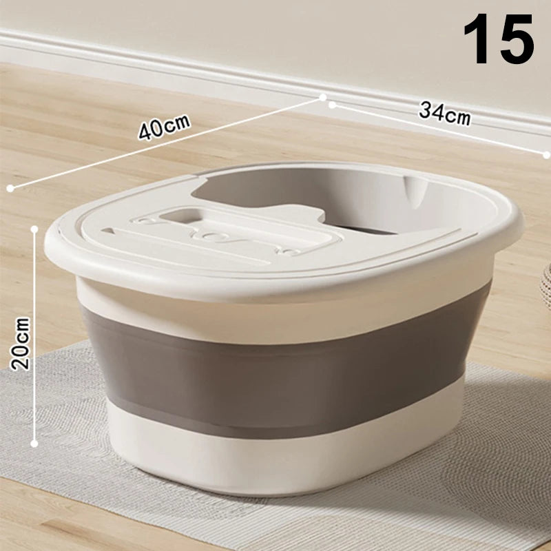 1Pcs Portable Foldable Home Foot Bath Bucket/Basin Massager & Soak Foot Tub