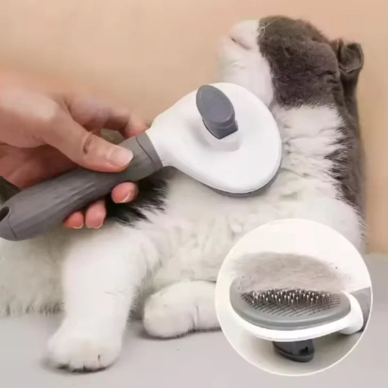 Self Cleaning Pet Brush Comb For Pet Hair Removal And Grooming Tool Pet Accessory