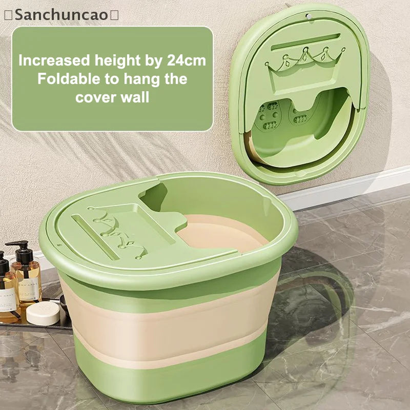 1Pcs Portable Foldable Home Foot Bath Bucket/Basin Massager & Soak Foot Tub