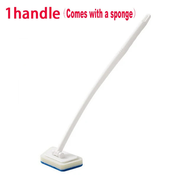 Bathroom Sponge Cleaning Brush Multi-Functional Tool With Long Removable Handle