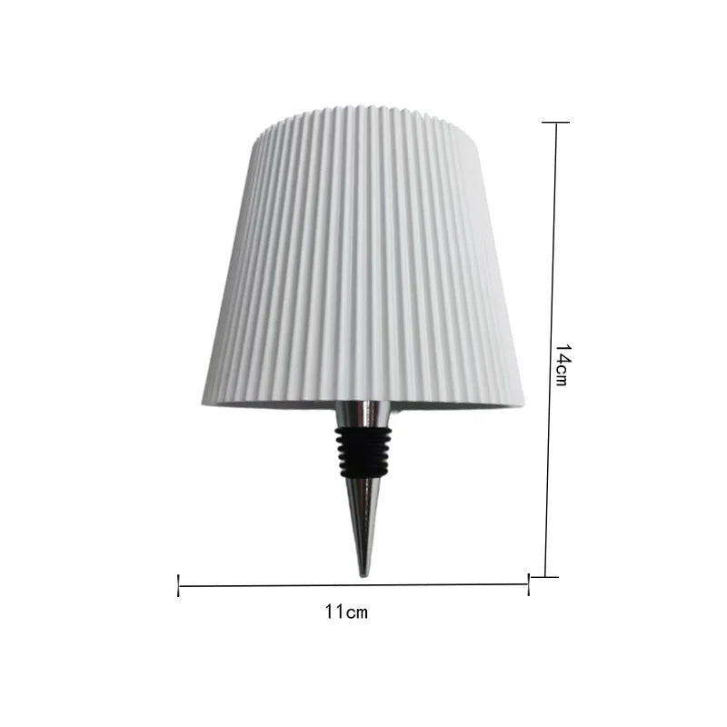 Wireless Bottle Table Touch Control Lamp With 3 Colors & Dimming Night Lamp