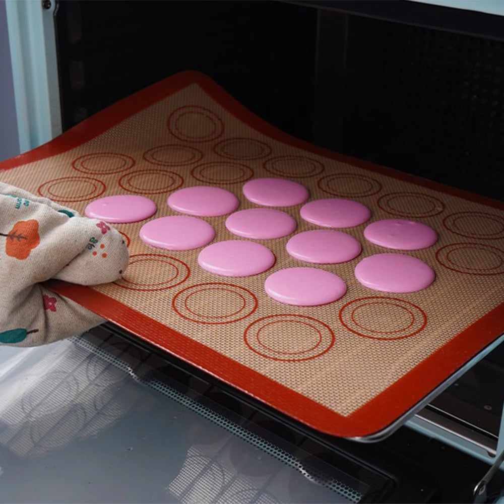 1PC Silicone Baking Mat for Oven, Reusable Non Stick Heat Resistant Bakeware Liner