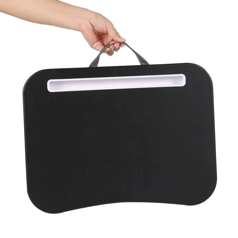 Multifunctional Laptop Desk With Foam Particle Filled Cushion & Hard Mouse Pad