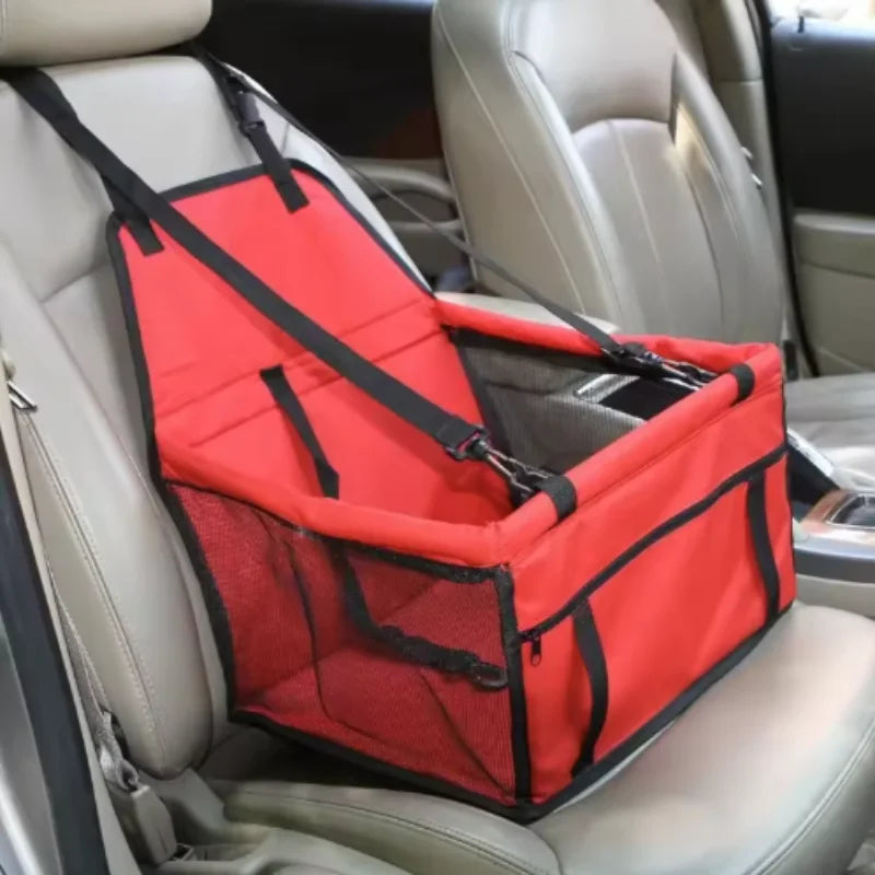 Travel Pet Car Seat Cover Foldable Hammock, Pet Harness & Bag Basket
