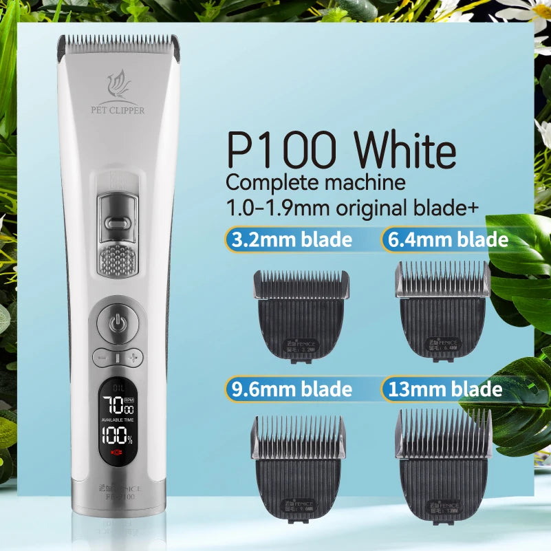 Professional LCD Screen Dog and Cat Electrical Grooming Clippers and Trimmers With Rechargeable Haircut Machine