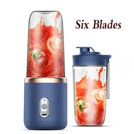 Portable Wireless Blender Electric Fruit Juicer Machine With Ice Crushing Blades - Lovies Kitchenwares