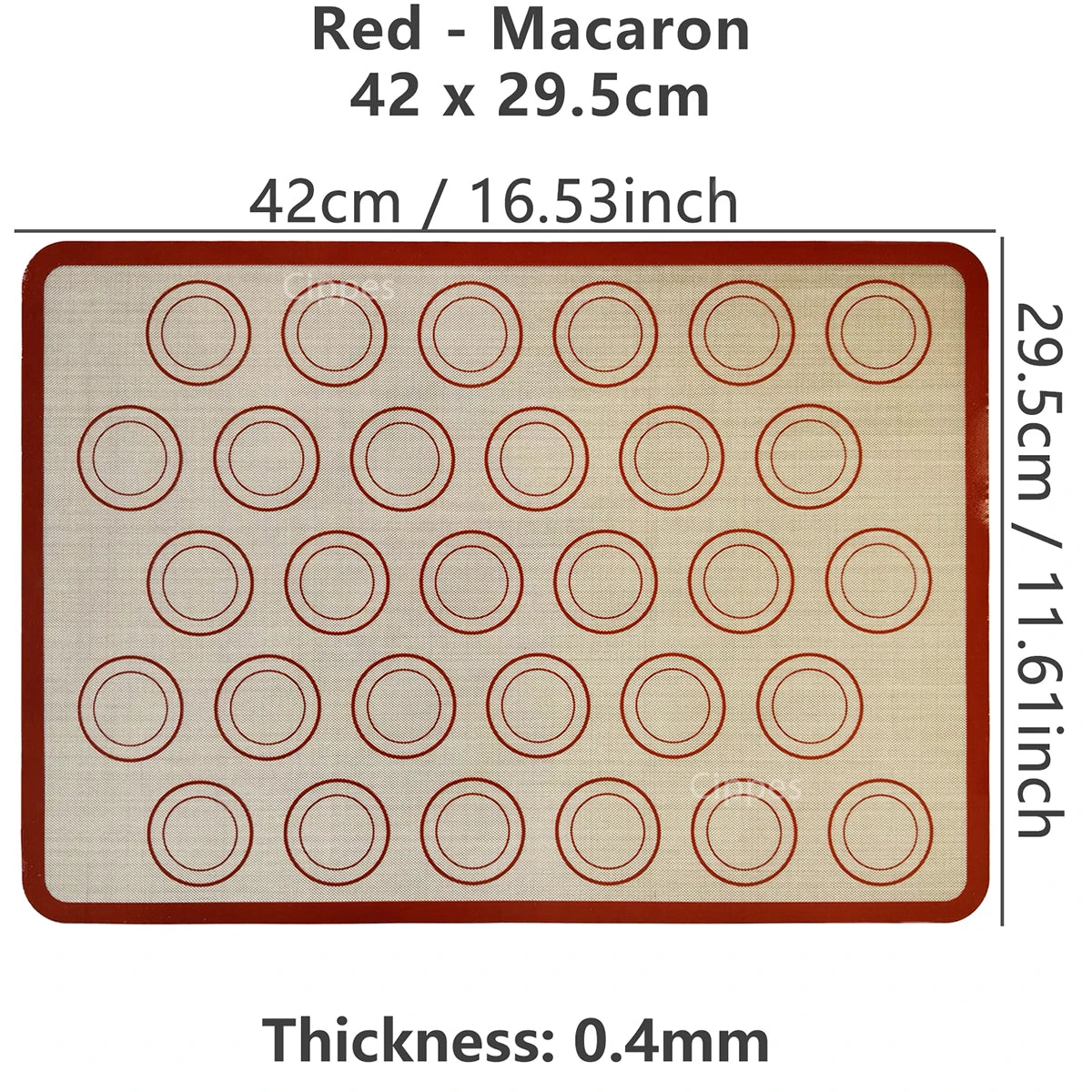 1PC Silicone Baking Mat for Oven, Reusable Non Stick Heat Resistant Bakeware Liner