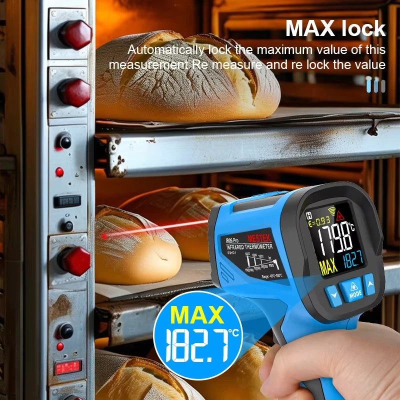 -40 to 800 Degree Digital Infrared Laser Thermometer Non-Contact