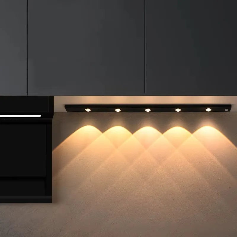 LED Ultra Thin Motion Sensor Night Light Wireless 3Color Dimmable For Multi-Rooms