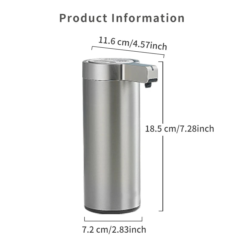 Kitchen Soap and/or Hand Sanitizer Automatic Sensor With Smart Electric Dispenser 304 Stainless Steel