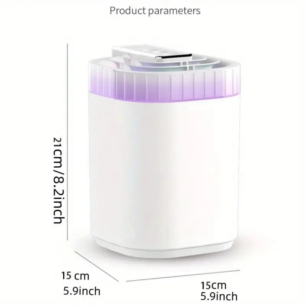 3L Ultrasonic Air Cool Mist USB Aromatic Humidifier with Night Light and 3 Nozzles