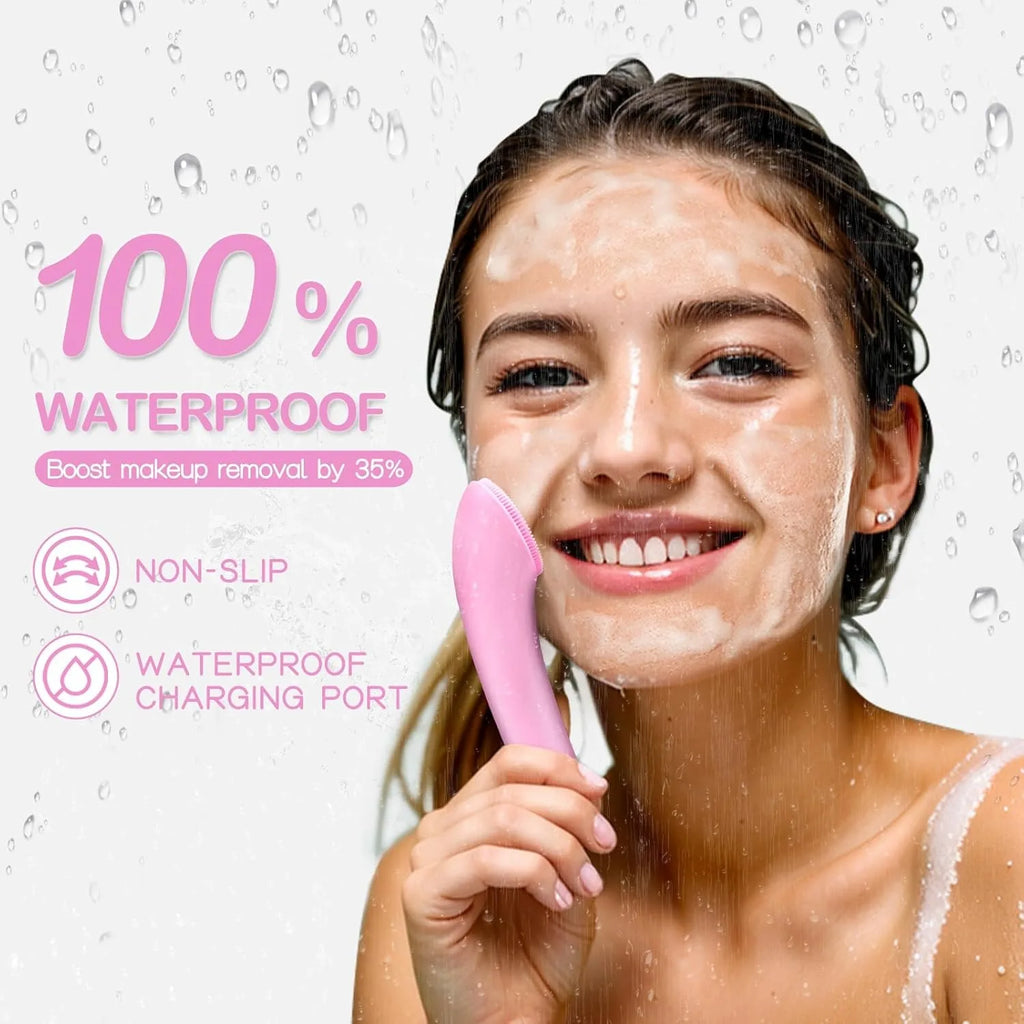 Rechargeable Facial Cleansing Vibration Exfoliating Waterproof Brush